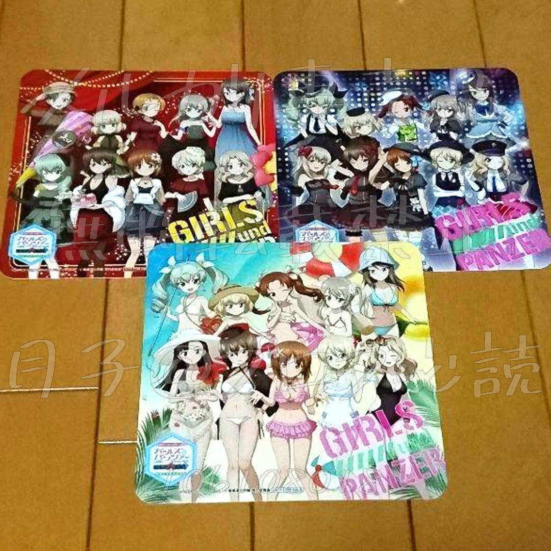 ガルパン セガコラボカフェ コースター 集合柄 まとめ ガールズ